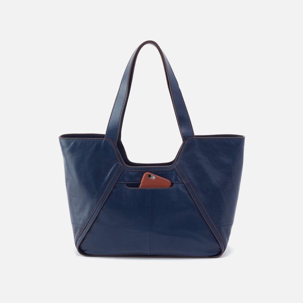 Hobo | Bellamy Medium Tote in Artisan Leather - Navy