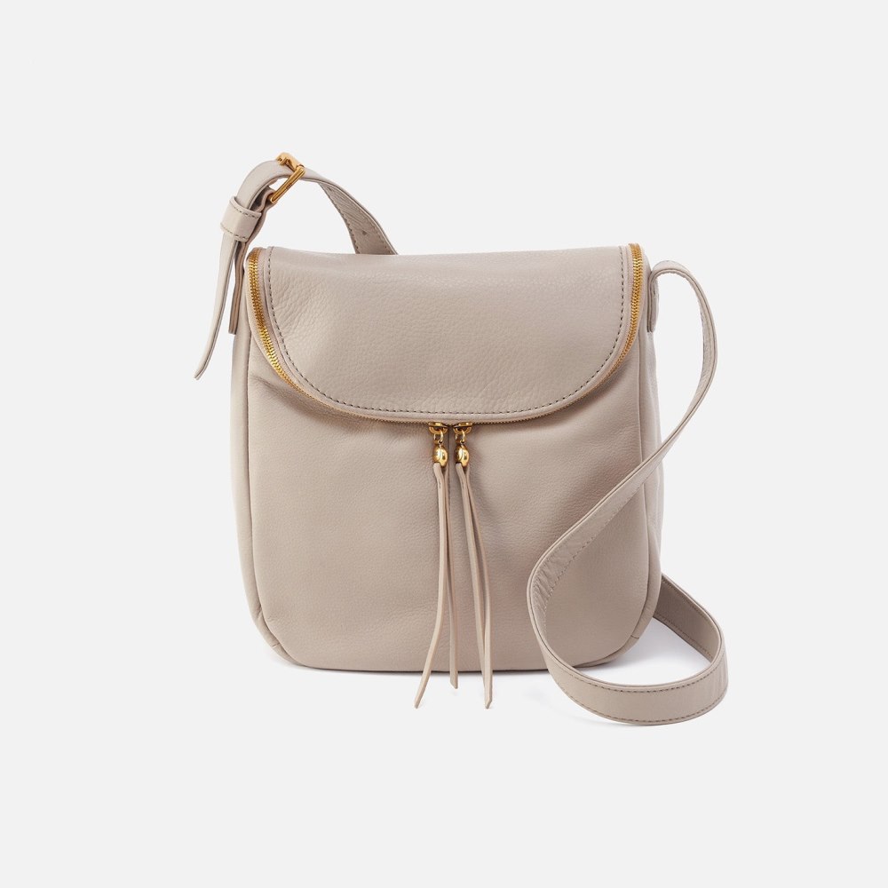 Hobo | Fern North-South Crossbody in Pebbled Leather - Taupe