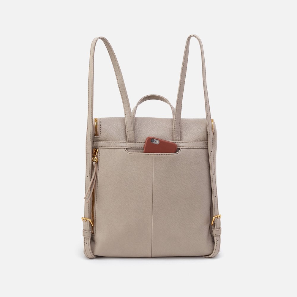 Hobo | Fern Backpack in Pebbled Leather - Taupe