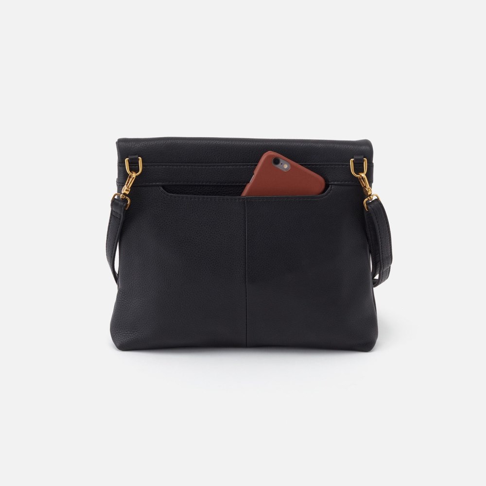 Hobo | Draft Crossbody in Pebbled Leather - Black