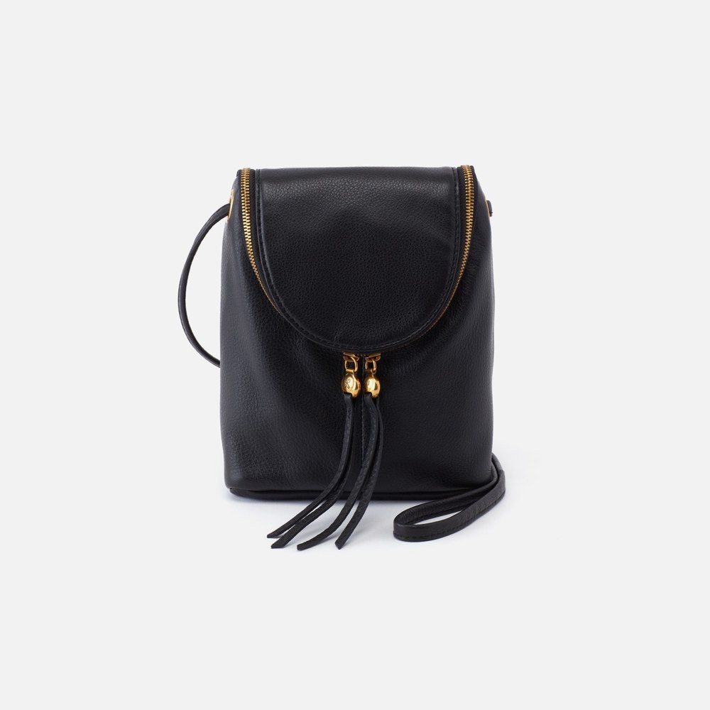 Hobo | Fern Crossbody in Pebbled Leather - Black