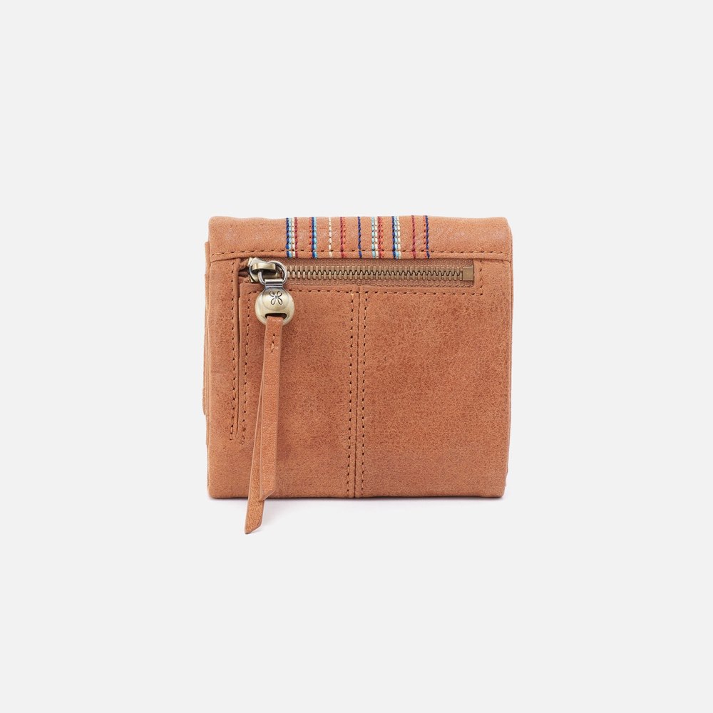 Hobo | Keen Mini Trifold Wallet in Buffed Leather - Whiskey