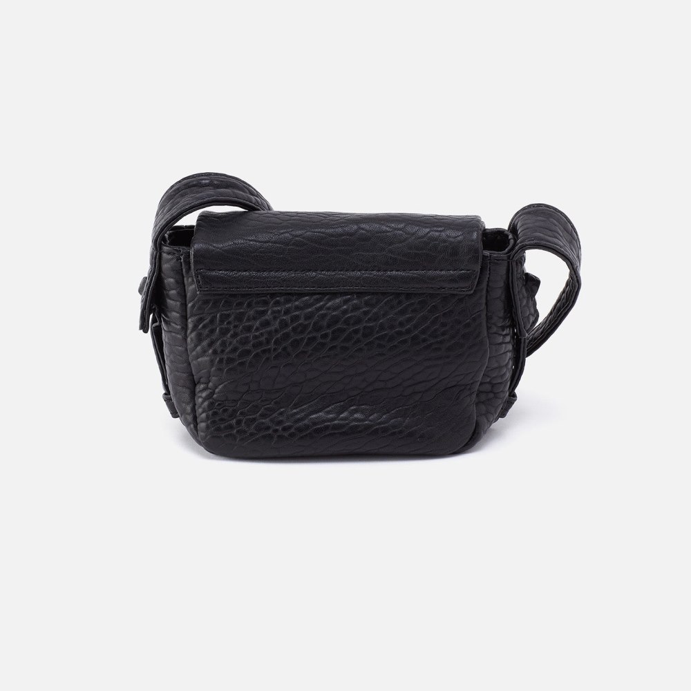 Hobo | Bonita Mini Messenger Crossbody in Bubble Pebbled Leather - Black