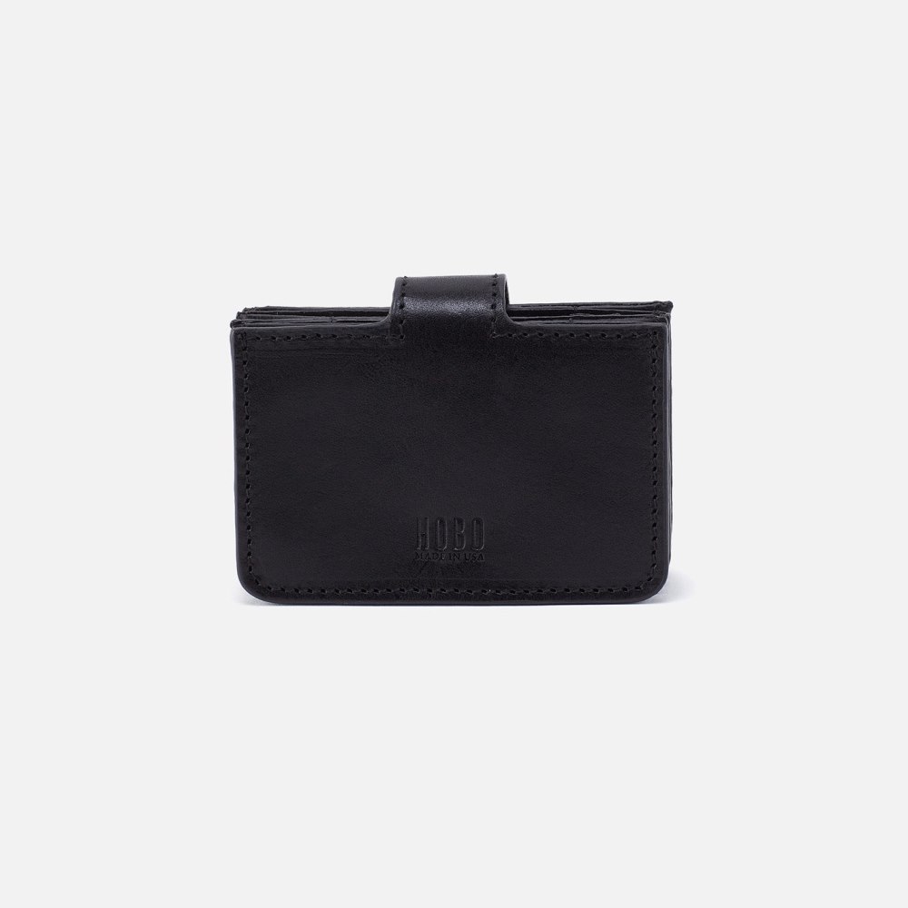 Hobo | Boswell Credit Card Holder in Aston Leather - Black