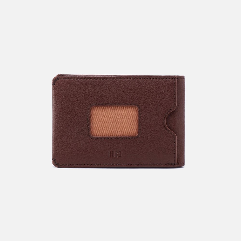 Hobo | Men's Bifold Wallet in Silk Napa Leather - Brown