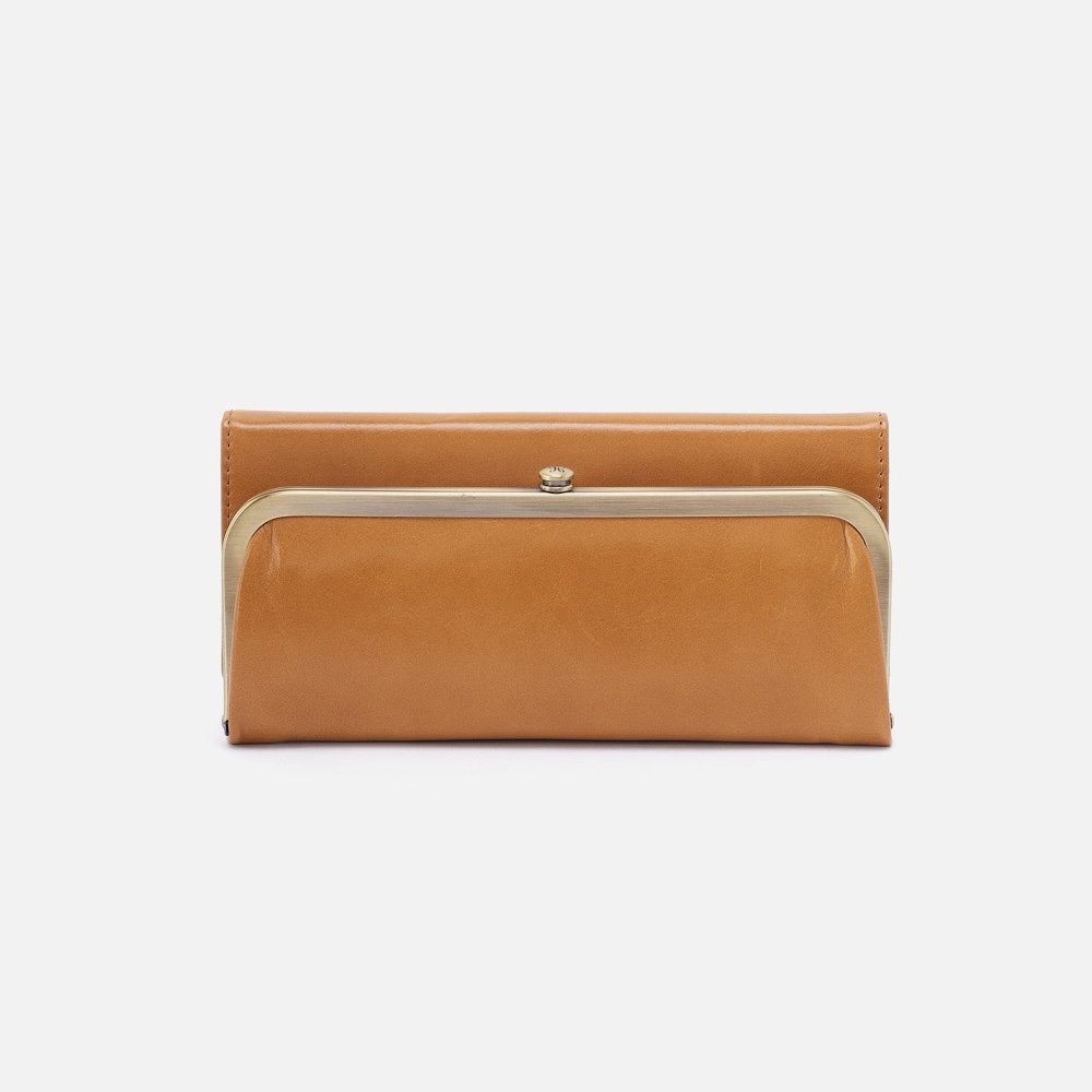 Hobo | Rachel Continental Wallet in Polished Leather - Natural