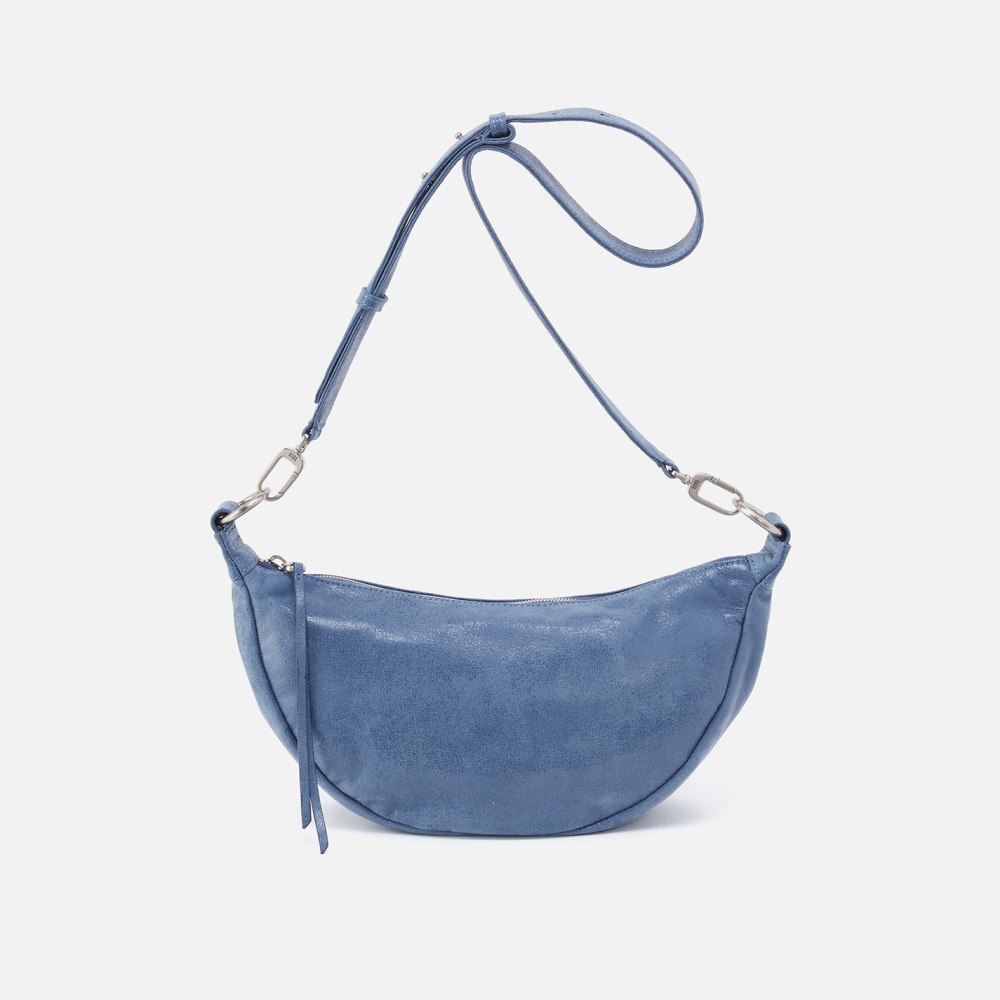 Hobo | Knox Sling in Buffed Leather - Azure