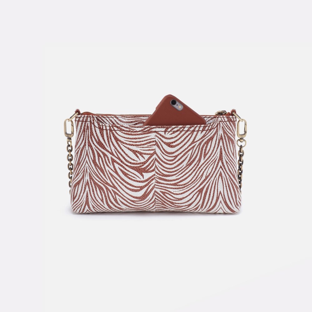 Hobo | Darcy Luxe Crossbody in Printed Leather - Ginger Zebra