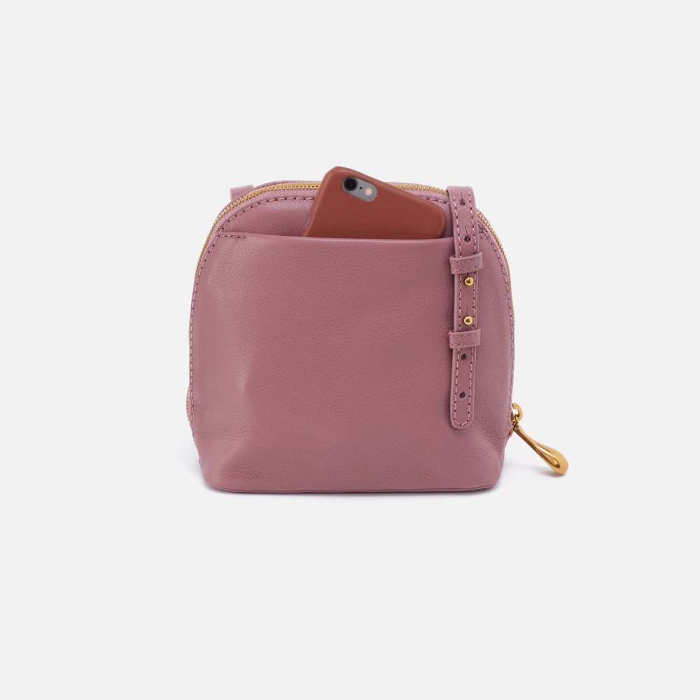 Hobo | Nash Crossbody in Pebbled Leather - Mauve