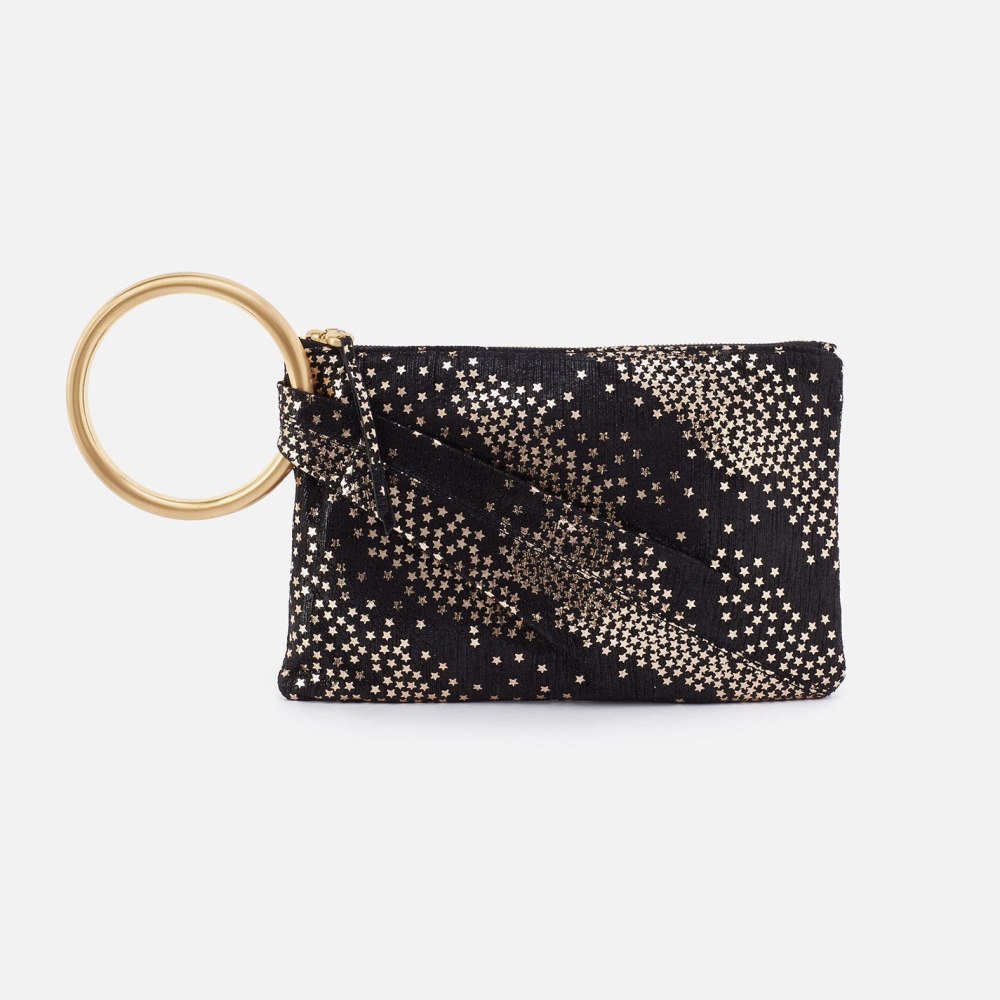 Hobo | Sheila Hard Ring Clutch in Printed Leather - Shooting Stars - Click Image to Close