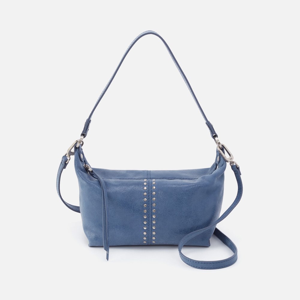 Hobo | Laguna Crossbody in Buffed Leather - Azure