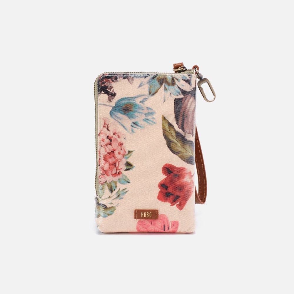 Hobo | Spark Wristlet in Coated Cotton Canvas - Botanical Floral