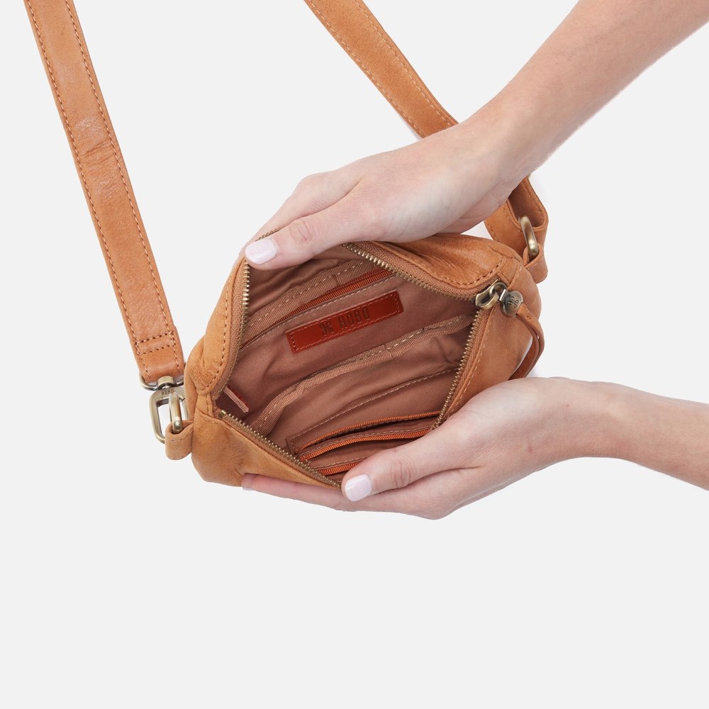 Hobo | Fern Belt Bag in Buffed Leather - Whiskey