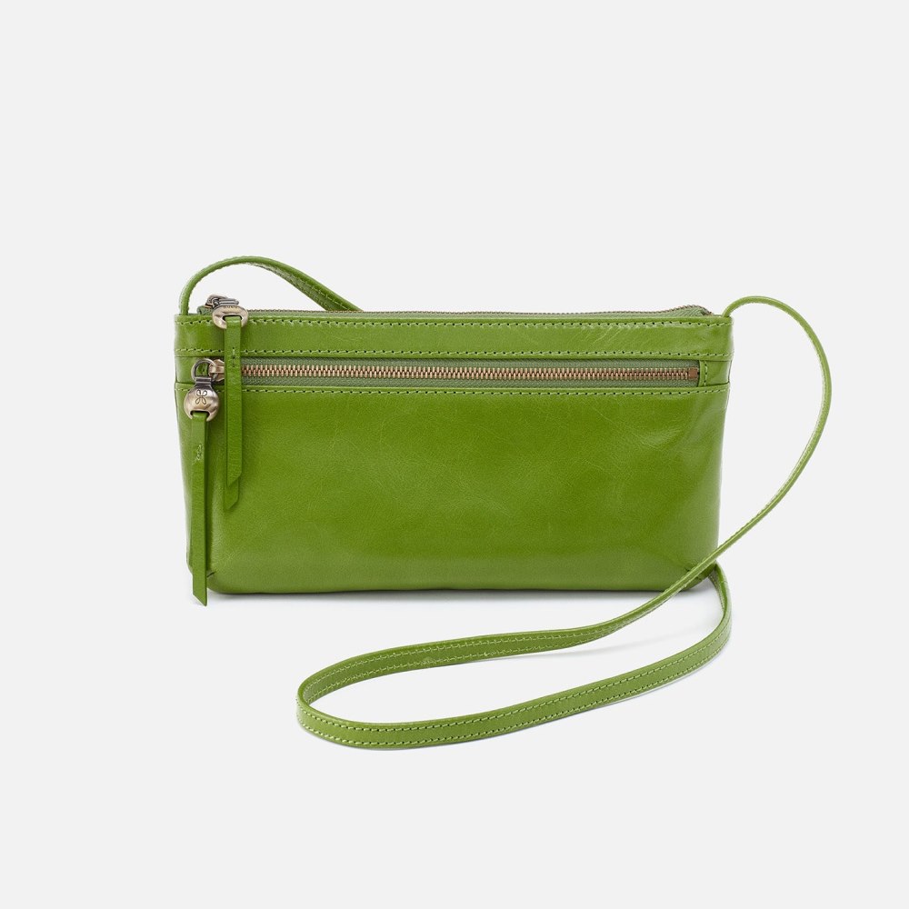 Hobo | Cara Crossbody in Polished Leather - Garden Green - Click Image to Close