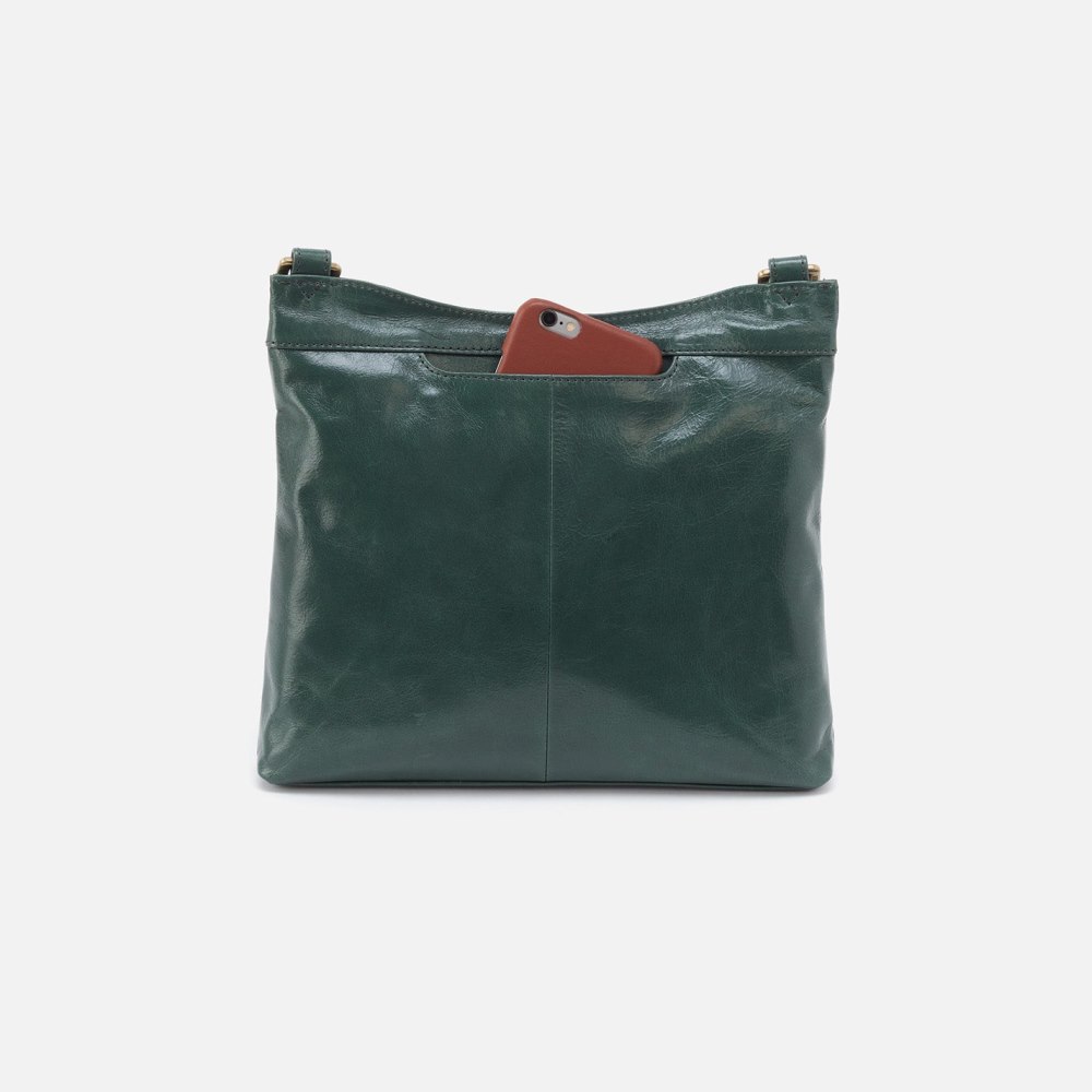 Hobo | Cambel Crossbody in Polished Leather - Sage Leaf