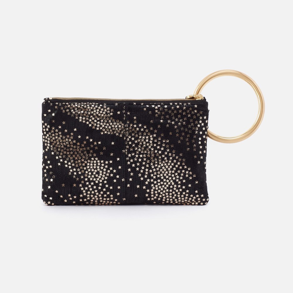 Hobo | Sheila Hard Ring Clutch in Printed Leather - Shooting Stars