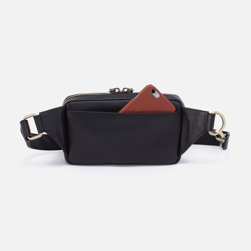 Hobo | Men's Sling in Silk Napa Leather - Black