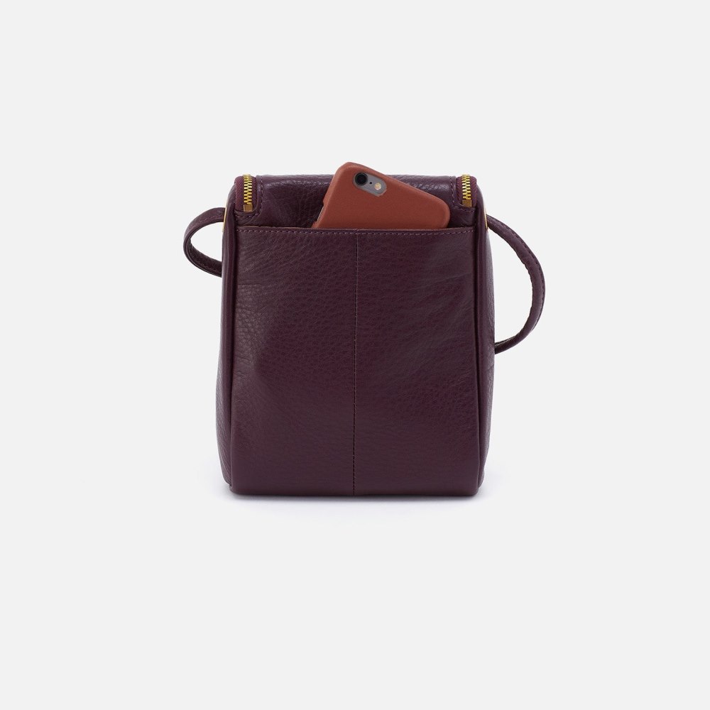 Hobo | Fern Crossbody in Pebbled Leather - Ruby Wine