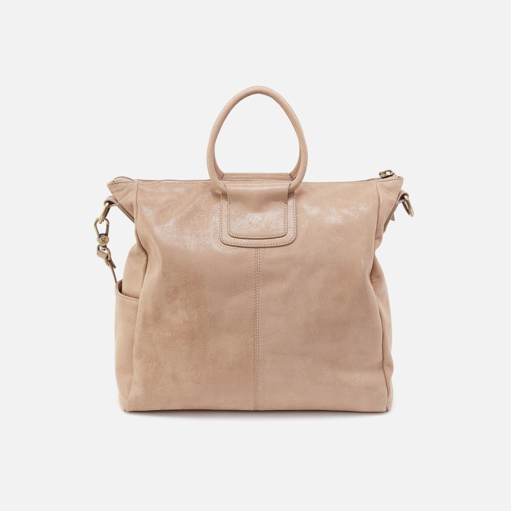 Hobo | Sheila Large Satchel in Buffed Leather - Irish Creme