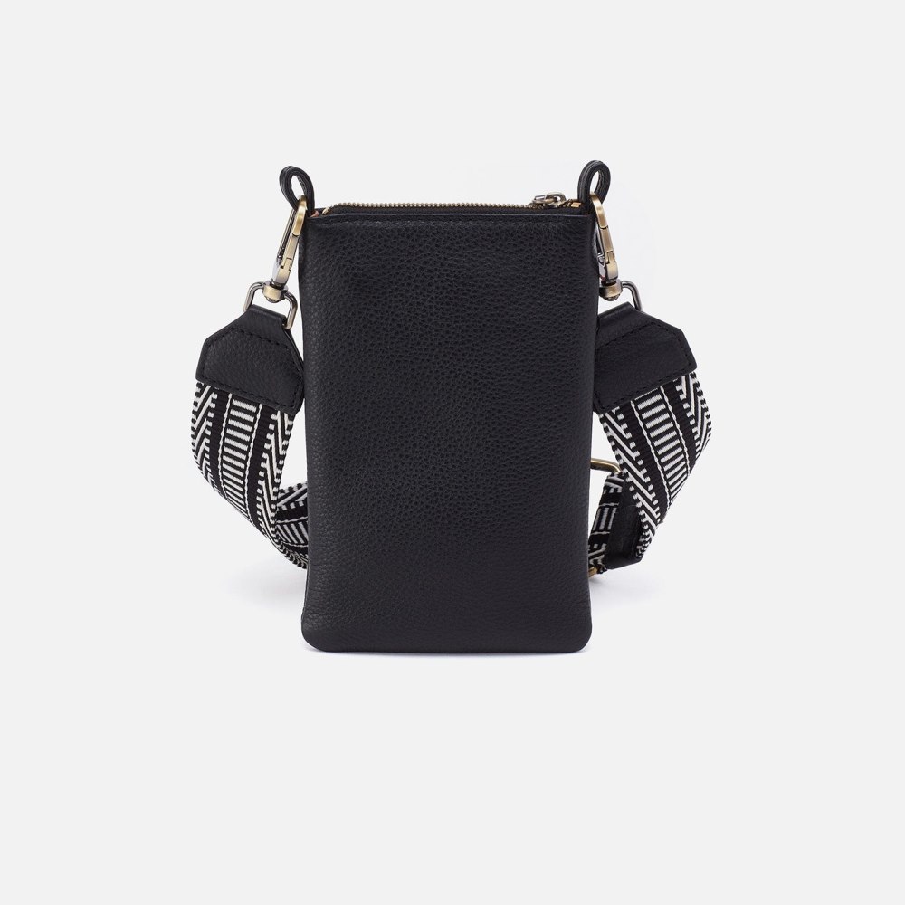 Hobo | Cia Phone Crossbody in Pebbled Leather - Black