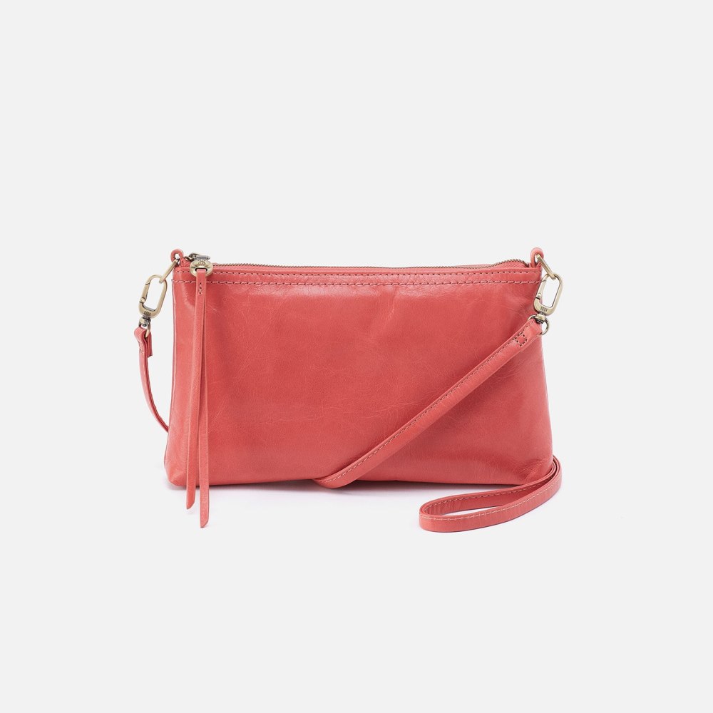 Hobo | Darcy Crossbody in Polished Leather - Cherry Blossom - Click Image to Close