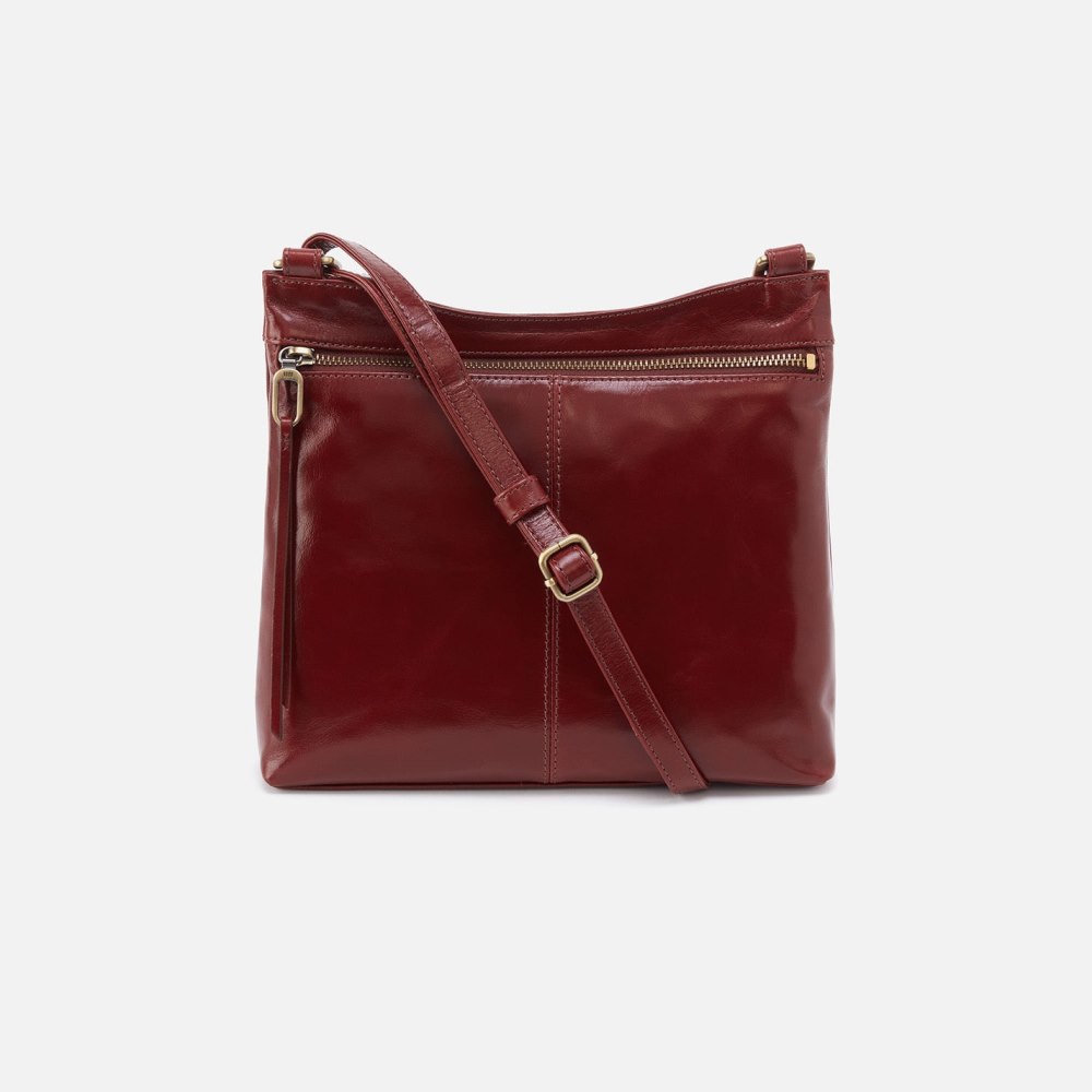 Hobo | Cambel Crossbody in Polished Leather - Henna