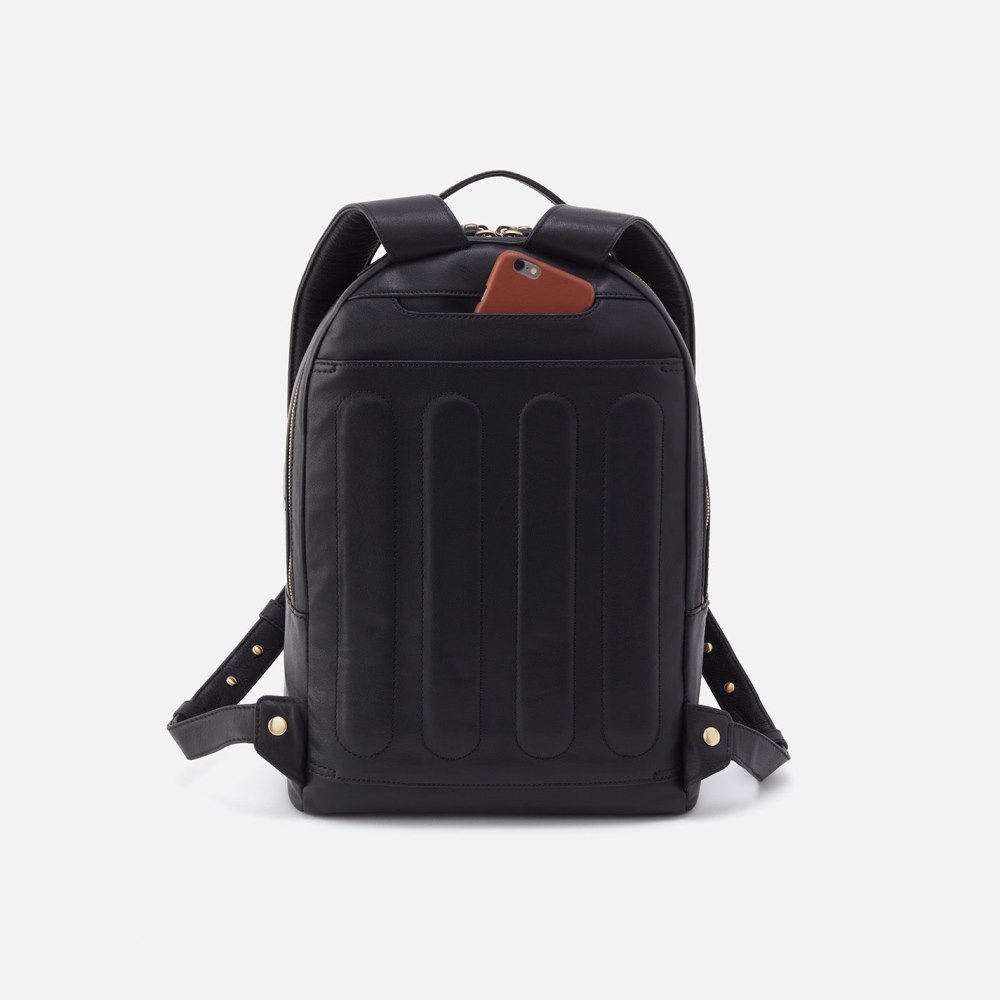 Hobo | Maddox Backpack in Silk Napa Leather - Black