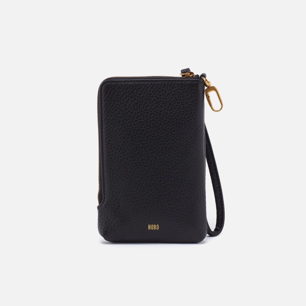 Hobo | Spark Wristlet in Pebbled Leather - Black