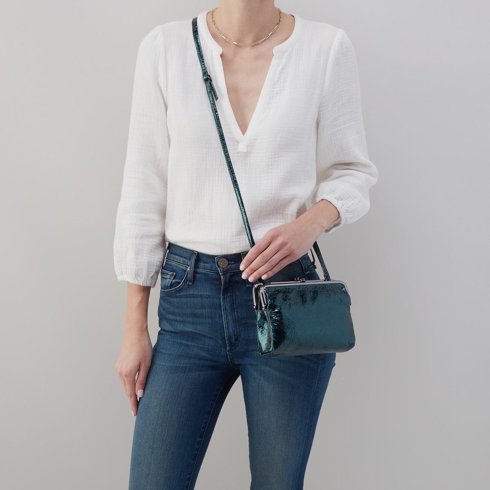 Hobo | Lauren Crossbody in Patent Leather - Spruce Patent