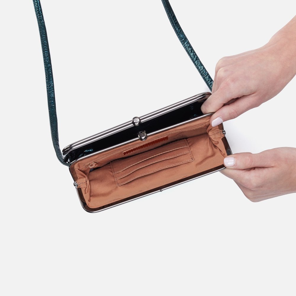 Hobo | Lauren Crossbody in Patent Leather - Spruce Patent