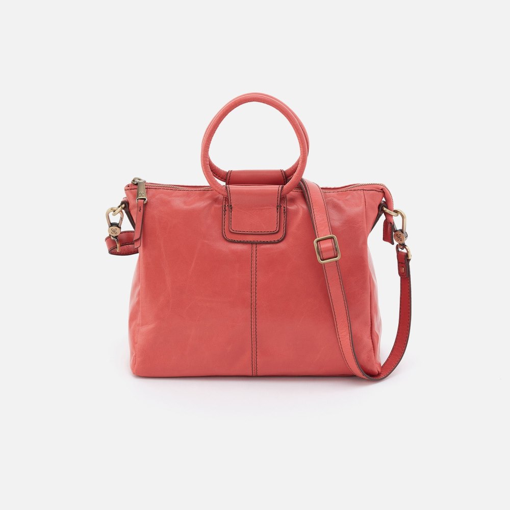 Hobo | Sheila Medium Satchel in Polished Leather - Cherry Blossom