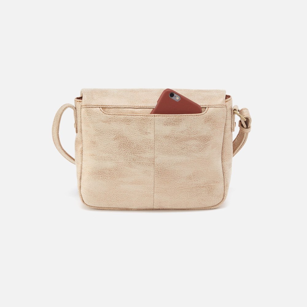 Hobo | Fern Messenger Crossbody in Metallic Leather - Gold Leaf