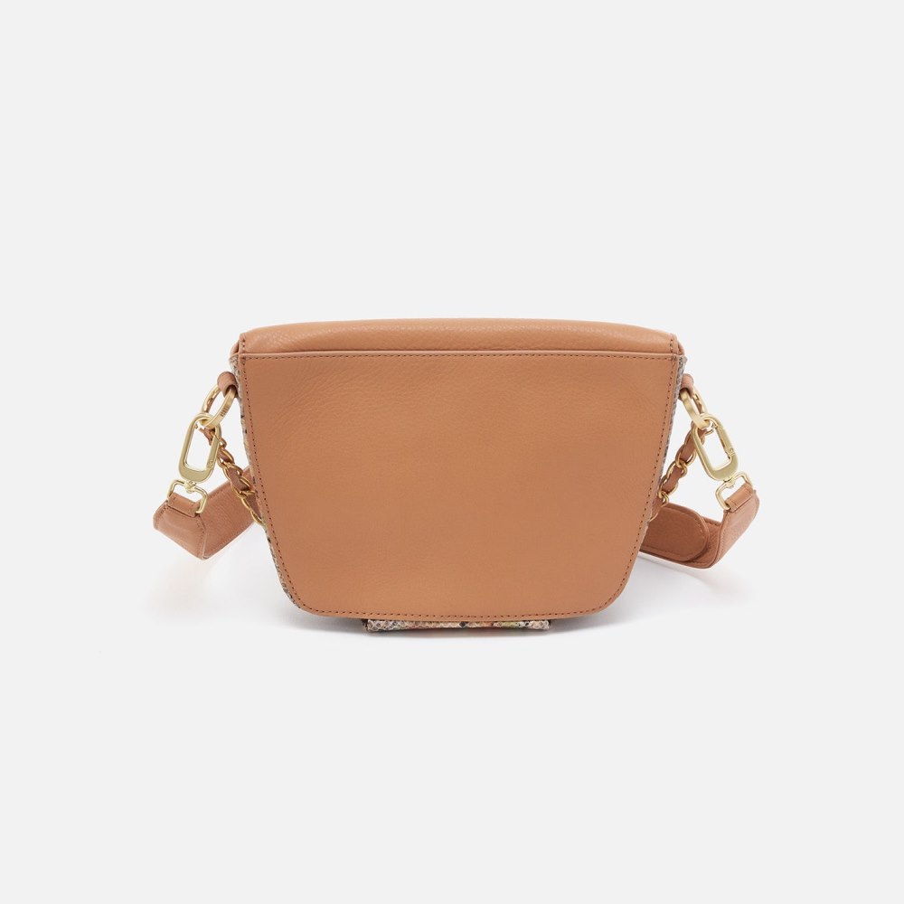 Hobo | Miri Belt Bag in Mixed Leathers - Opal Snake Print