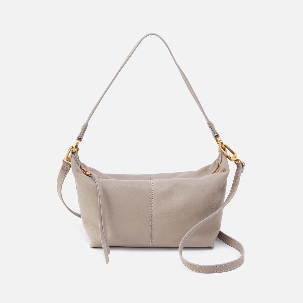 Hobo | Laguna Crossbody in Pebbled Leather - Taupe