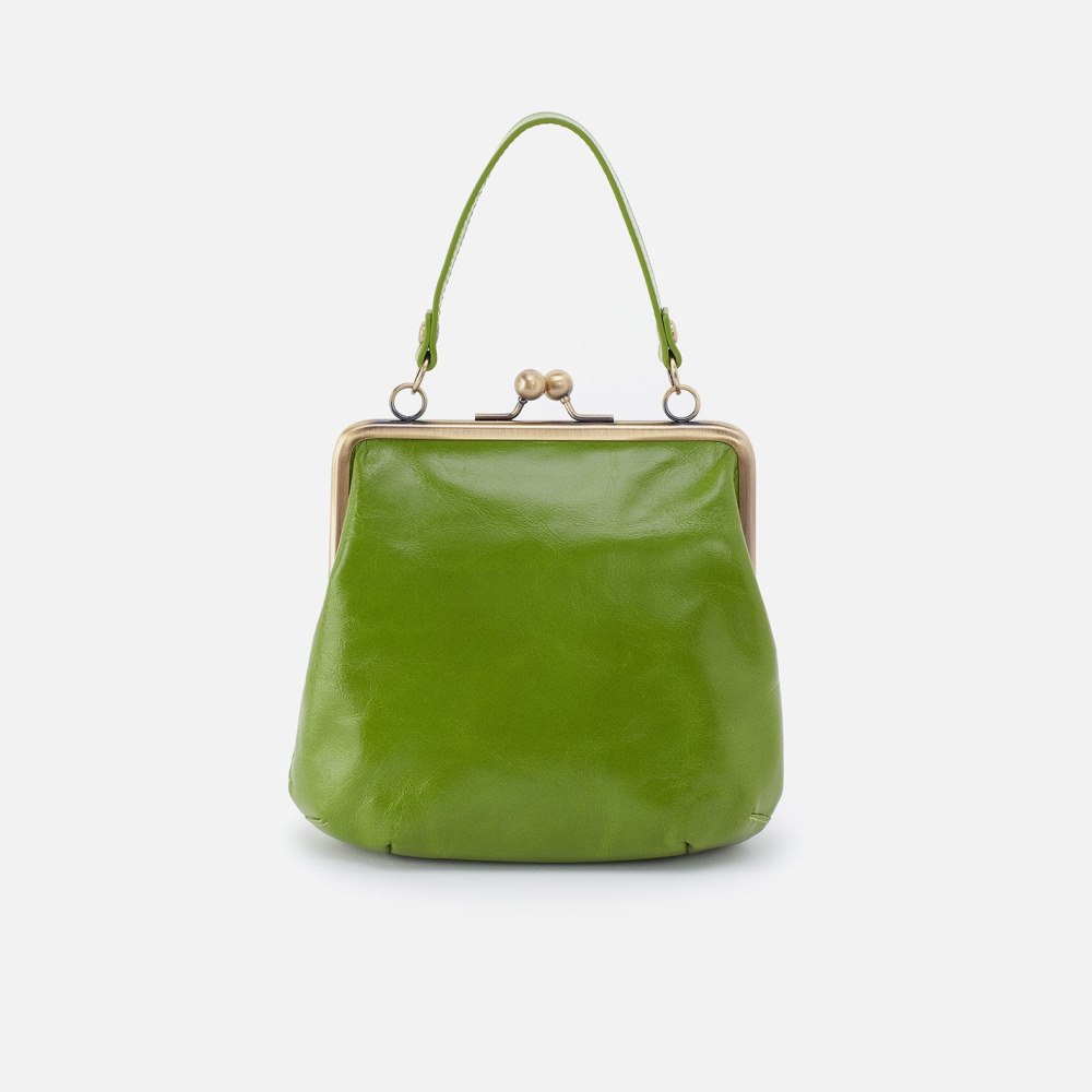 Hobo | Alba Crossbody in Polished Leather - Garden Green