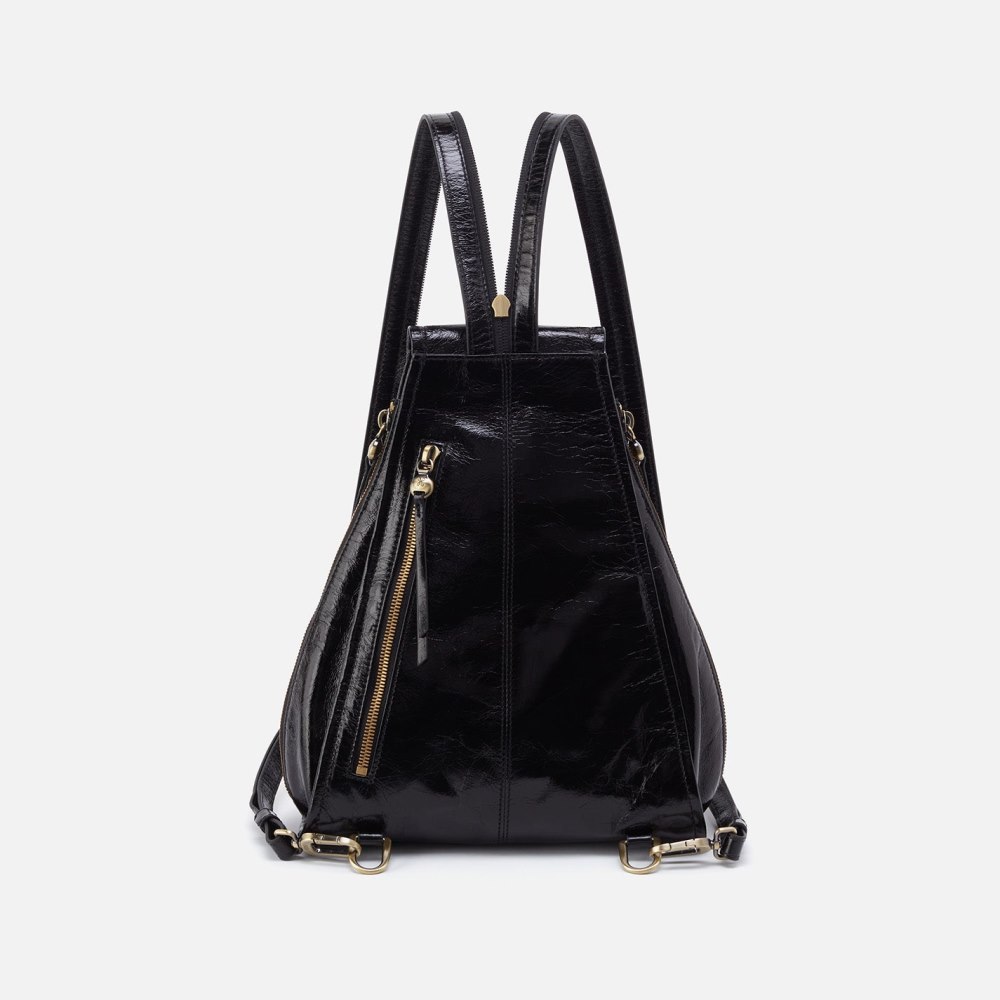 Hobo | Betta Backpack in Polished Leather - Black