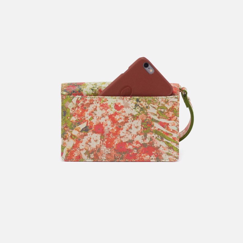 Hobo | Jill Wristlet in Printed Leather - Tropic Print