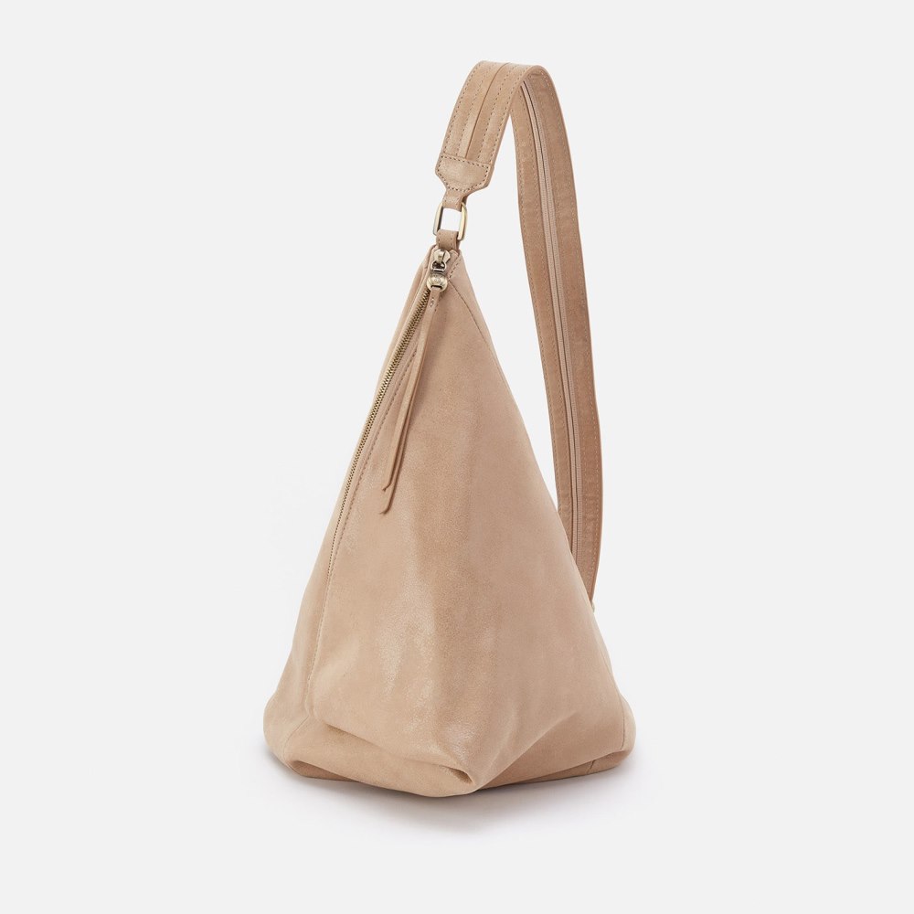 Hobo | Sway Convertible Sling in Buffed Leather - Irish Creme - Click Image to Close