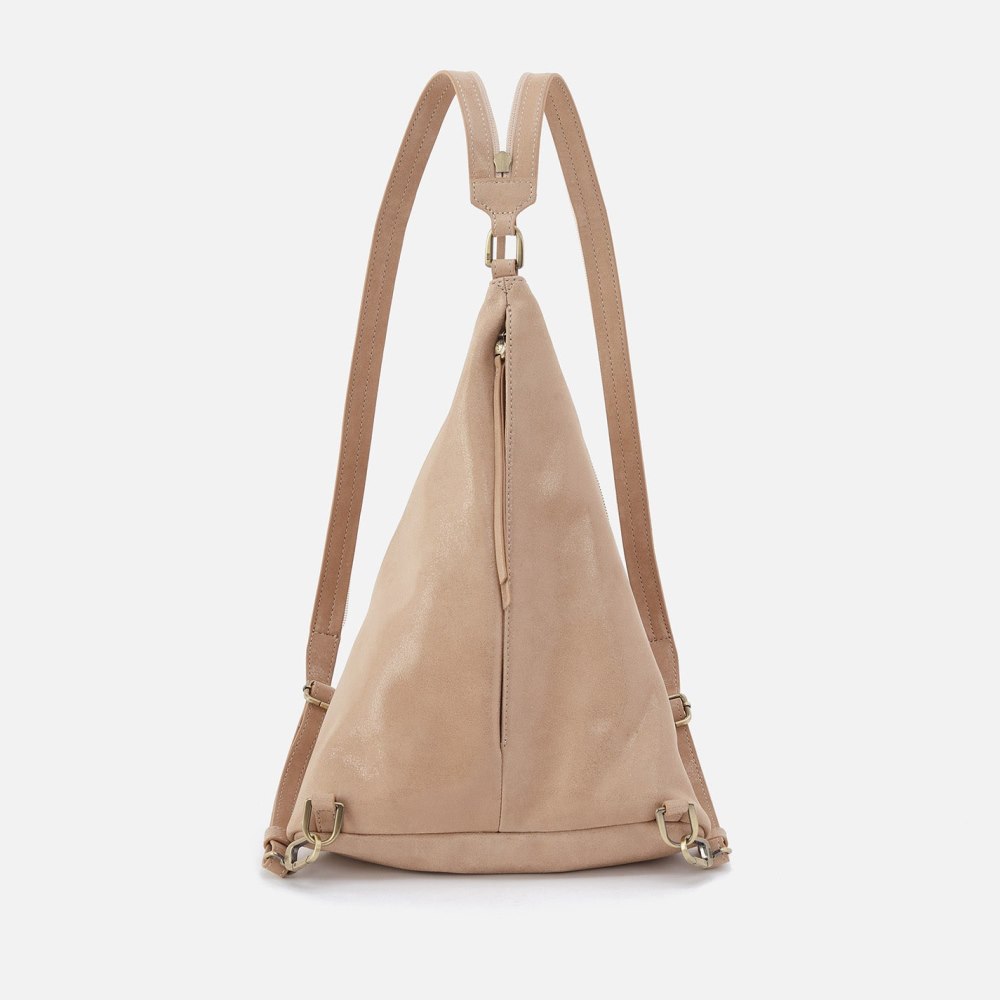 Hobo | Sway Convertible Sling in Buffed Leather - Irish Creme