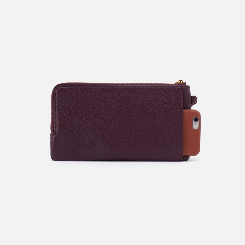 Hobo | Dayton Wristlet in Pebbled Leather - Ruby Wine