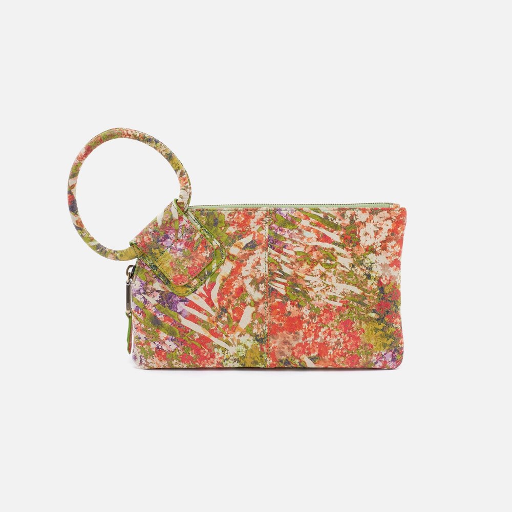 Hobo | Sable Wristlet in Printed Leather - Tropic Print - Click Image to Close