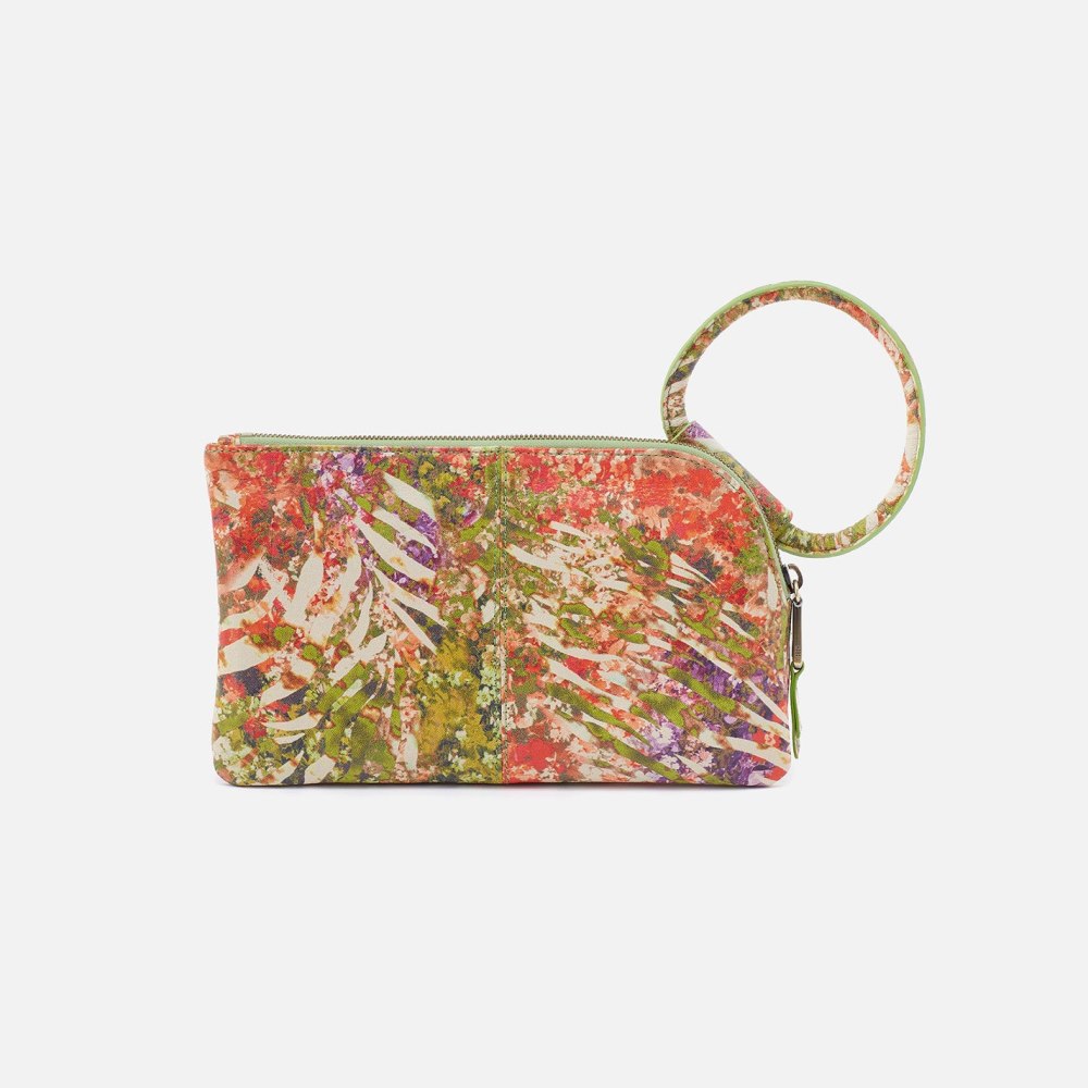 Hobo | Sable Wristlet in Printed Leather - Tropic Print