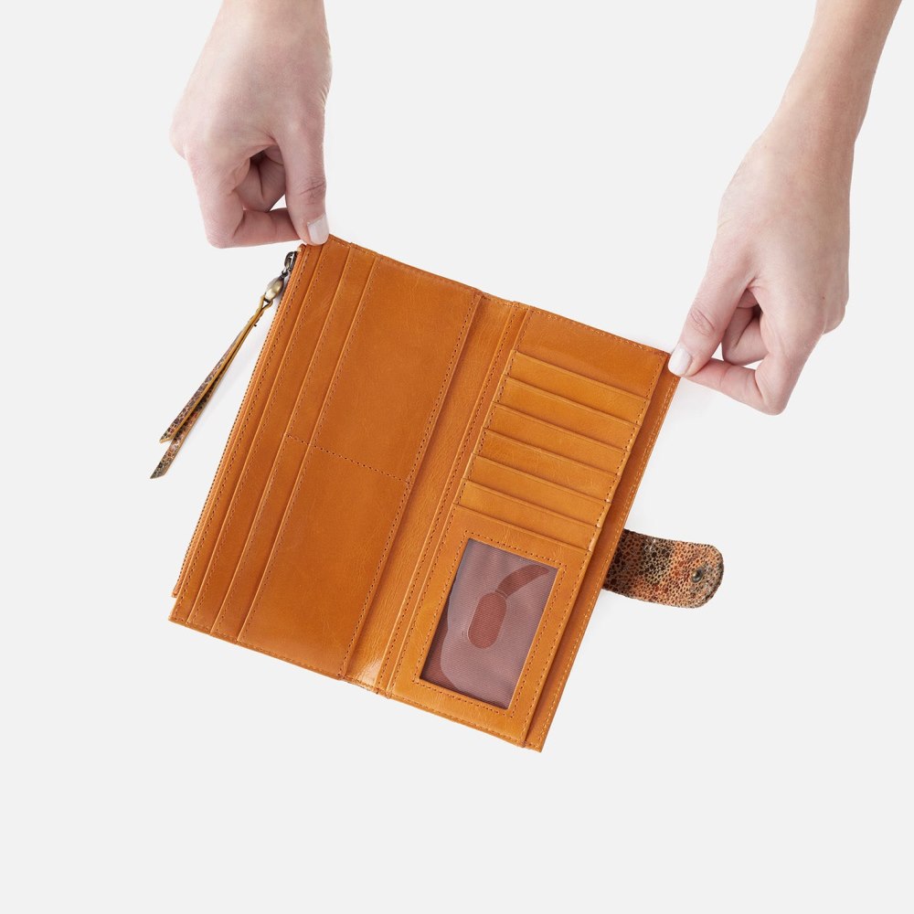 Hobo | Max Continental Wallet in Mixed Leathers - Eternal Garden