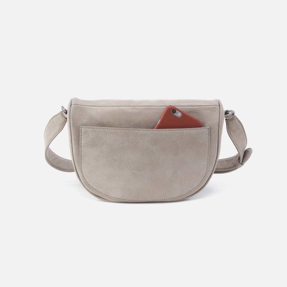 Hobo | Juno Belt Bag in Metallic Leather - Granite Grey