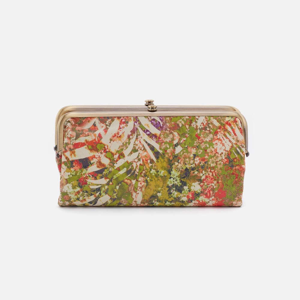 Hobo | Lauren Clutch-Wallet in Printed Leather - Tropic Print - Click Image to Close