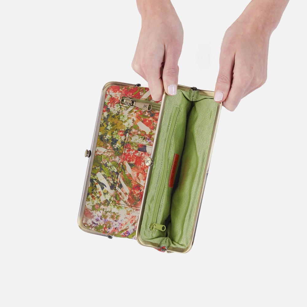 Hobo | Lauren Clutch-Wallet in Printed Leather - Tropic Print