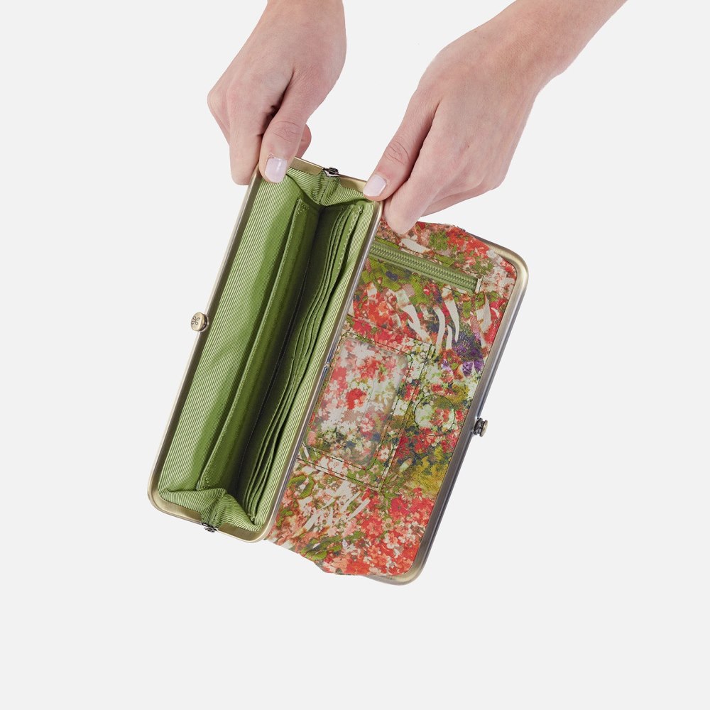 Hobo | Lauren Clutch-Wallet in Printed Leather - Tropic Print