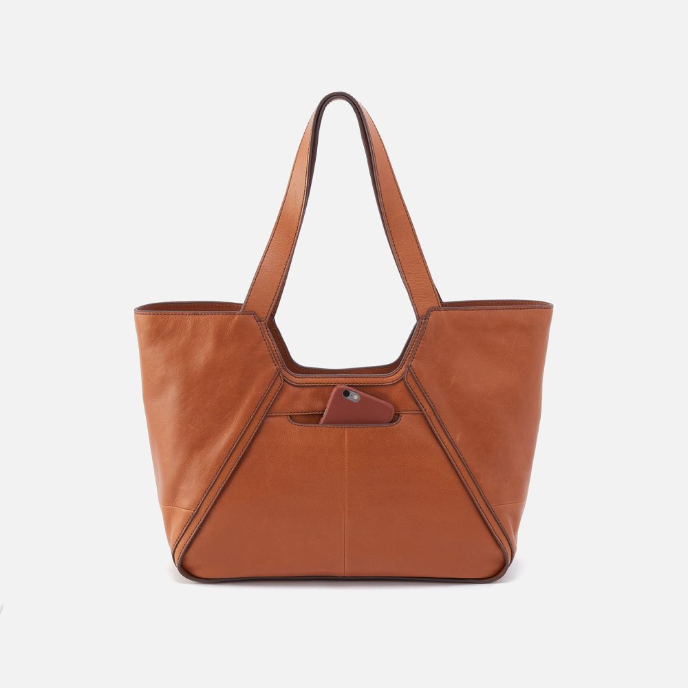 Hobo | Bellamy Medium Tote in Artisan Leather - Honey Brown