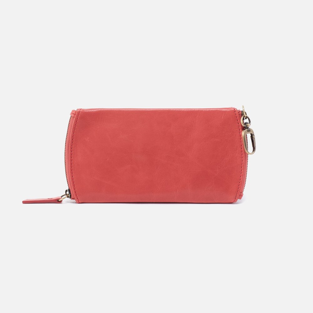 Hobo | Spark Double Eyeglass Case in Polished Leather - Cherry Blossom