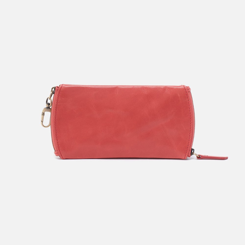 Hobo | Spark Double Eyeglass Case in Polished Leather - Cherry Blossom